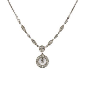 Featured image of this Women’s 14k White Gold Diamond Necklace