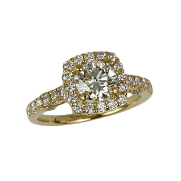 Featured image of this Women’s 14k Yellow Gold Diamond Bridal Ring Size 6 GIA Cert