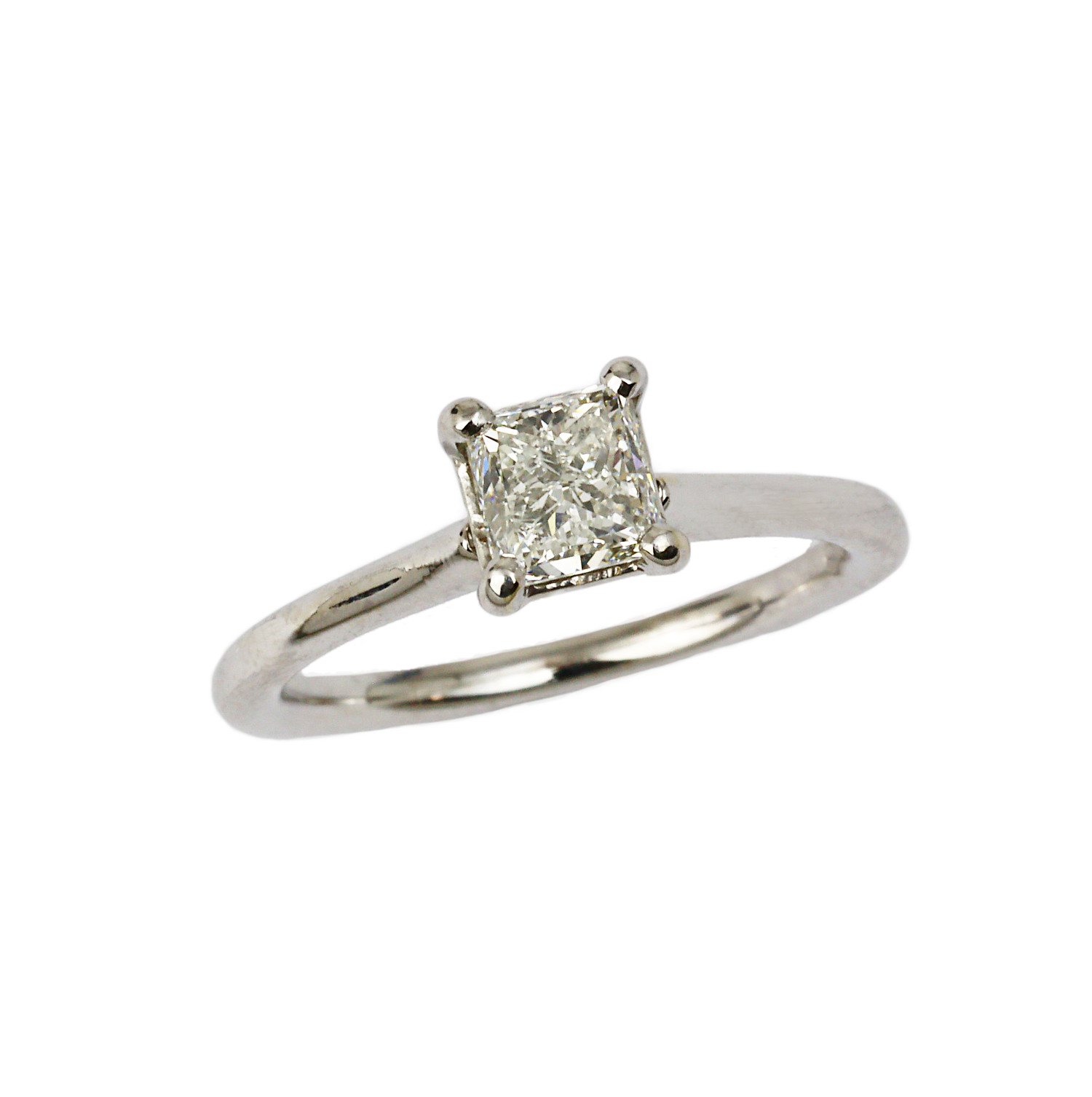 Featured image of this Women’s 14k White Gold Diamond Bridal Ring Size 4.25 GIA Cert