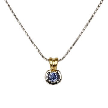 Featured image of this Women’s 14k White Gold Tanzanite Necklace
