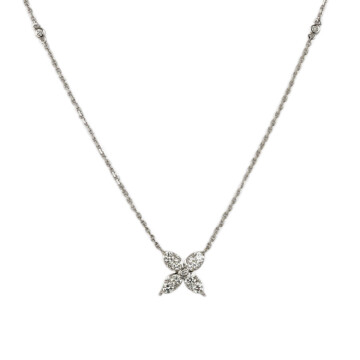 Featured image of this Women’s 14k White Gold Diamond Necklace