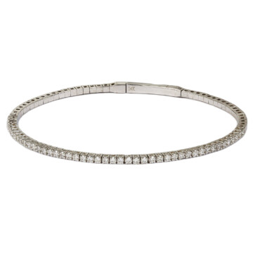 Featured image of this Women’s 14k White Gold Diamond Bangle Bracelet