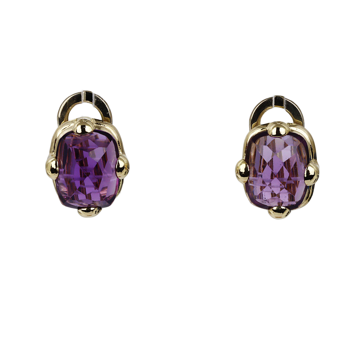 Featured image of this Women’s 18k Yellow Gold Amethyst Earrings