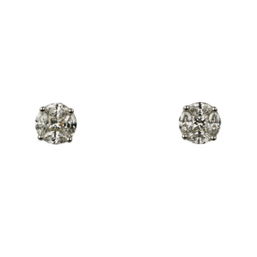 Featured image of this Women’s 14k White Gold Diamond Stud Earrings