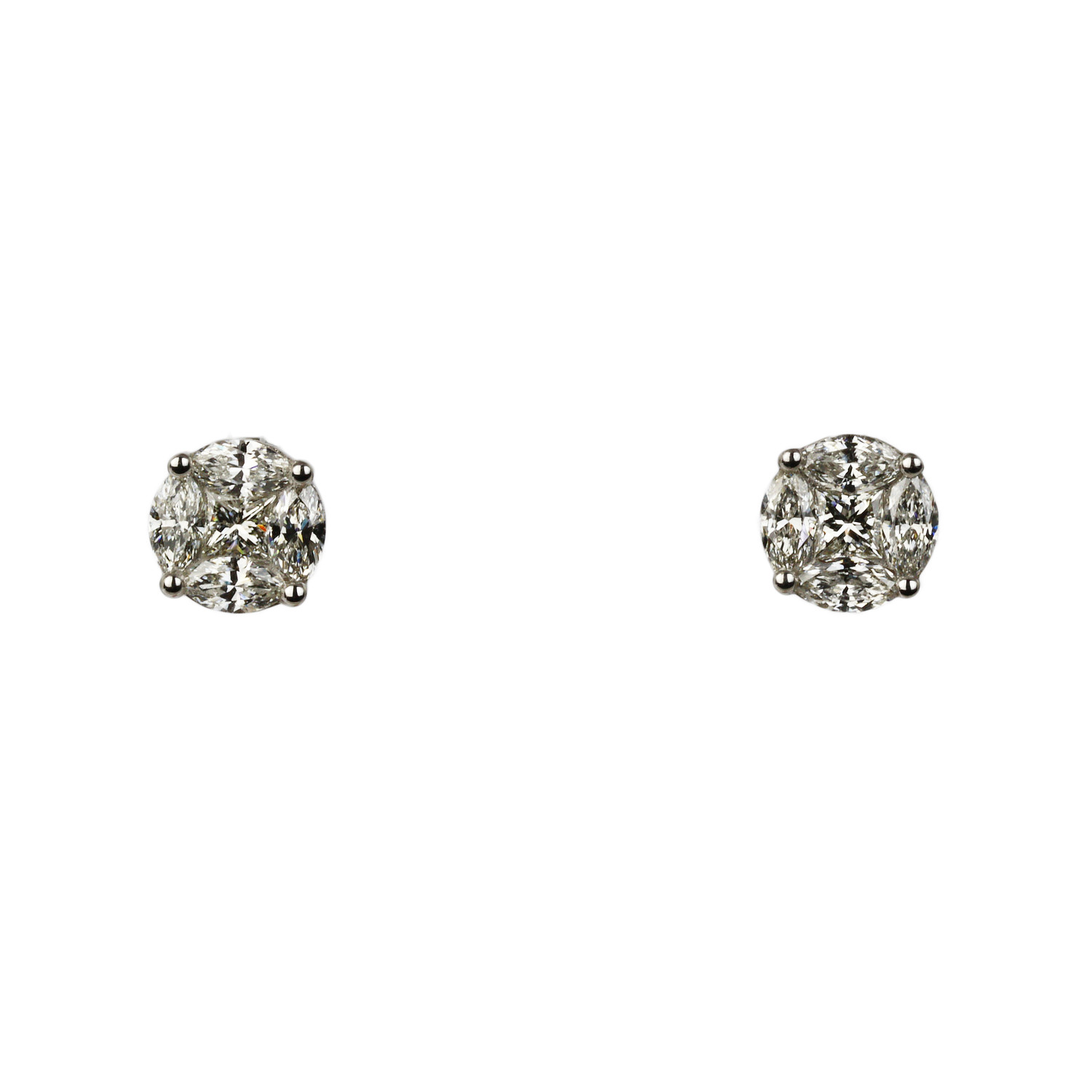 Featured image of this Women’s 14k White Gold Diamond Stud Earrings