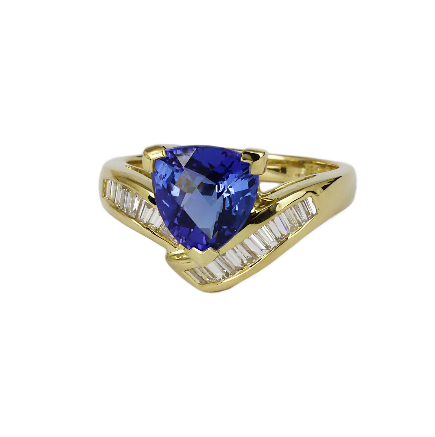 Gallery image of this Women’s 18k Yellow Gold Diamond, Tanzanite Ring Size 6.75