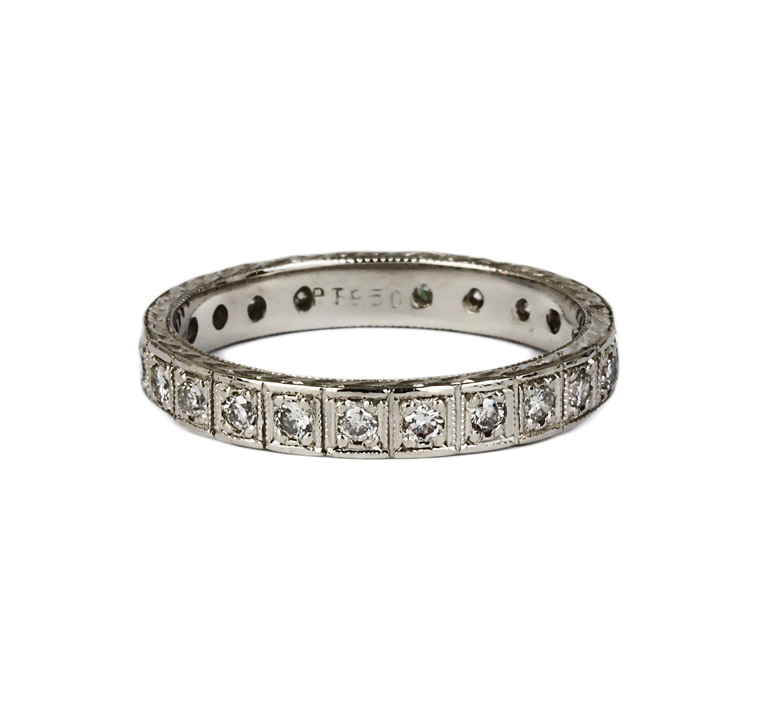 Gallery image of this Women’s Platinum Diamond Eternity Band Ring Size 6