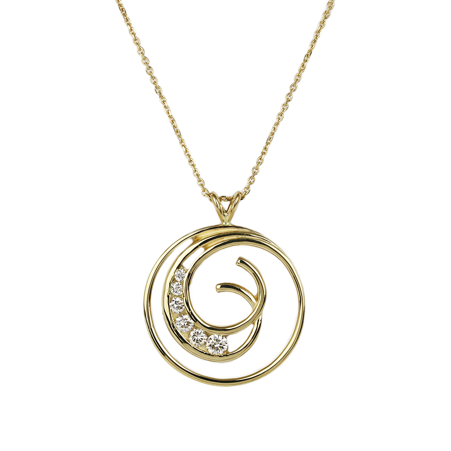 Featured image of this Women’s 14k Yellow Gold Diamond Necklace