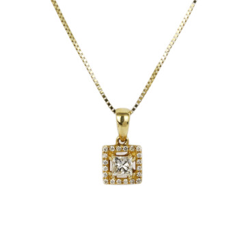 Featured image of this Women’s 14k Yellow Gold Diamond Necklace