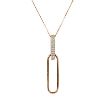 Featured image of this Women’s 14k Rose Gold Diamond Necklace