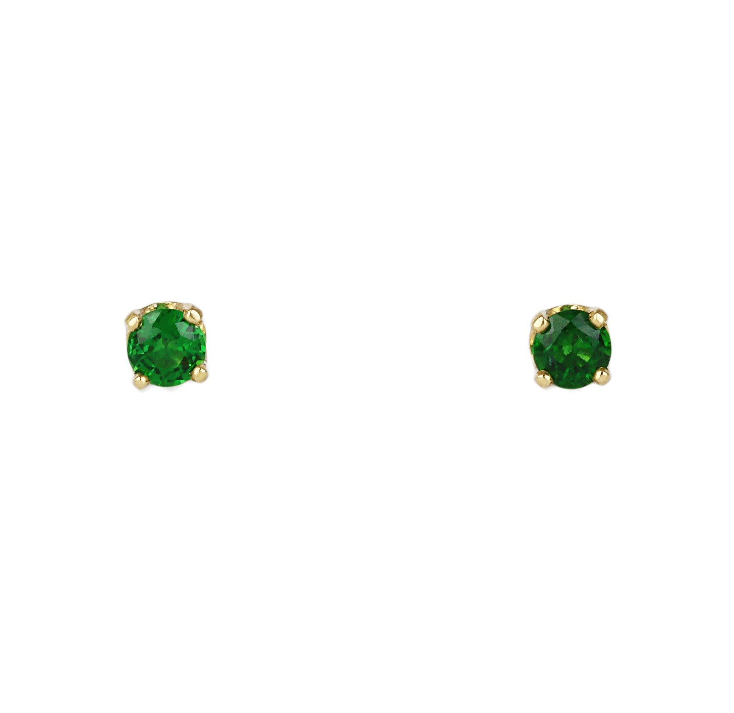 Featured image of this Women’s 14k Yellow Gold, Green Tourmaline Stud Earrings