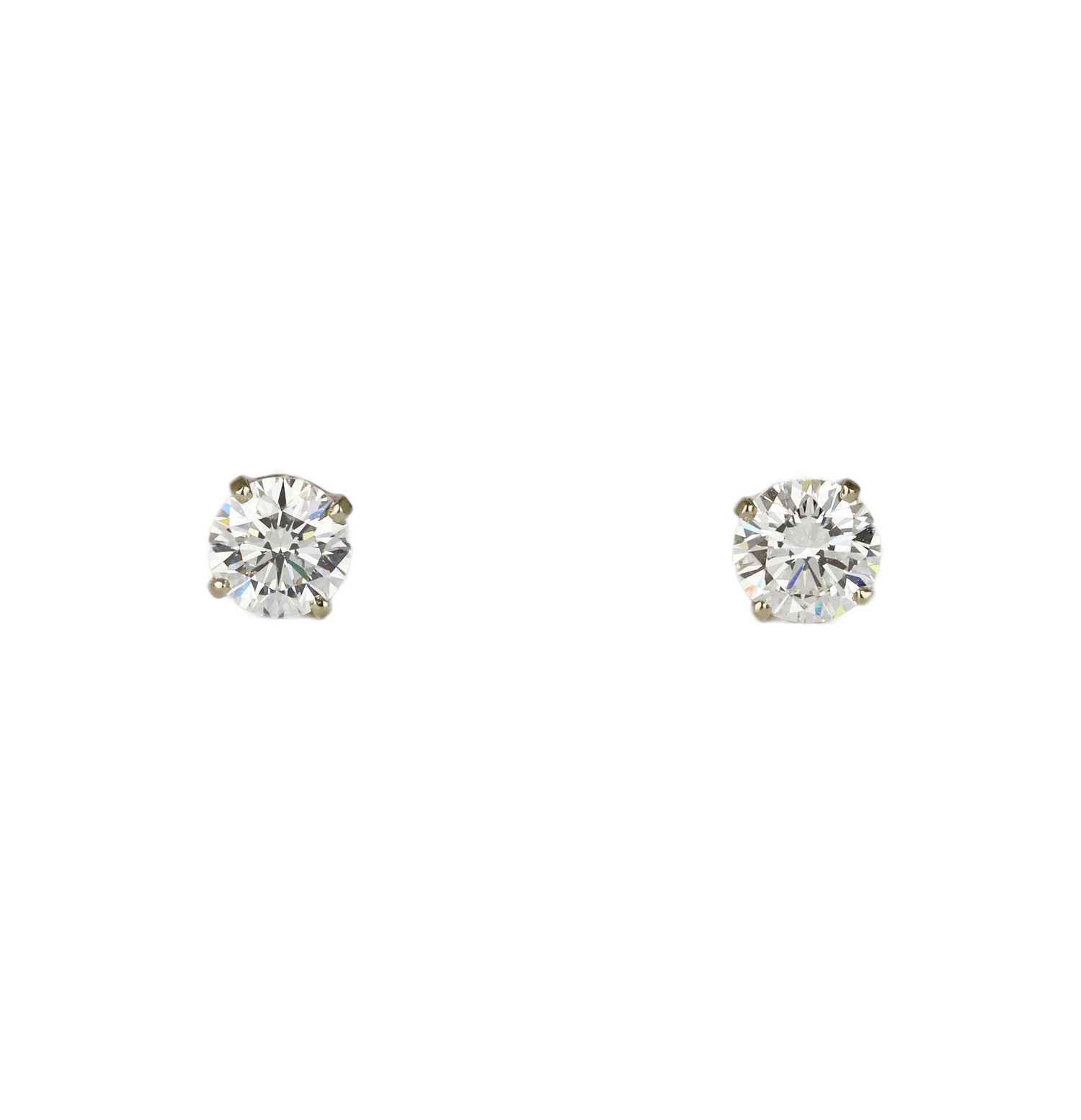 Featured image of this Women’s 14k White Gold Diamond Stud Earrings