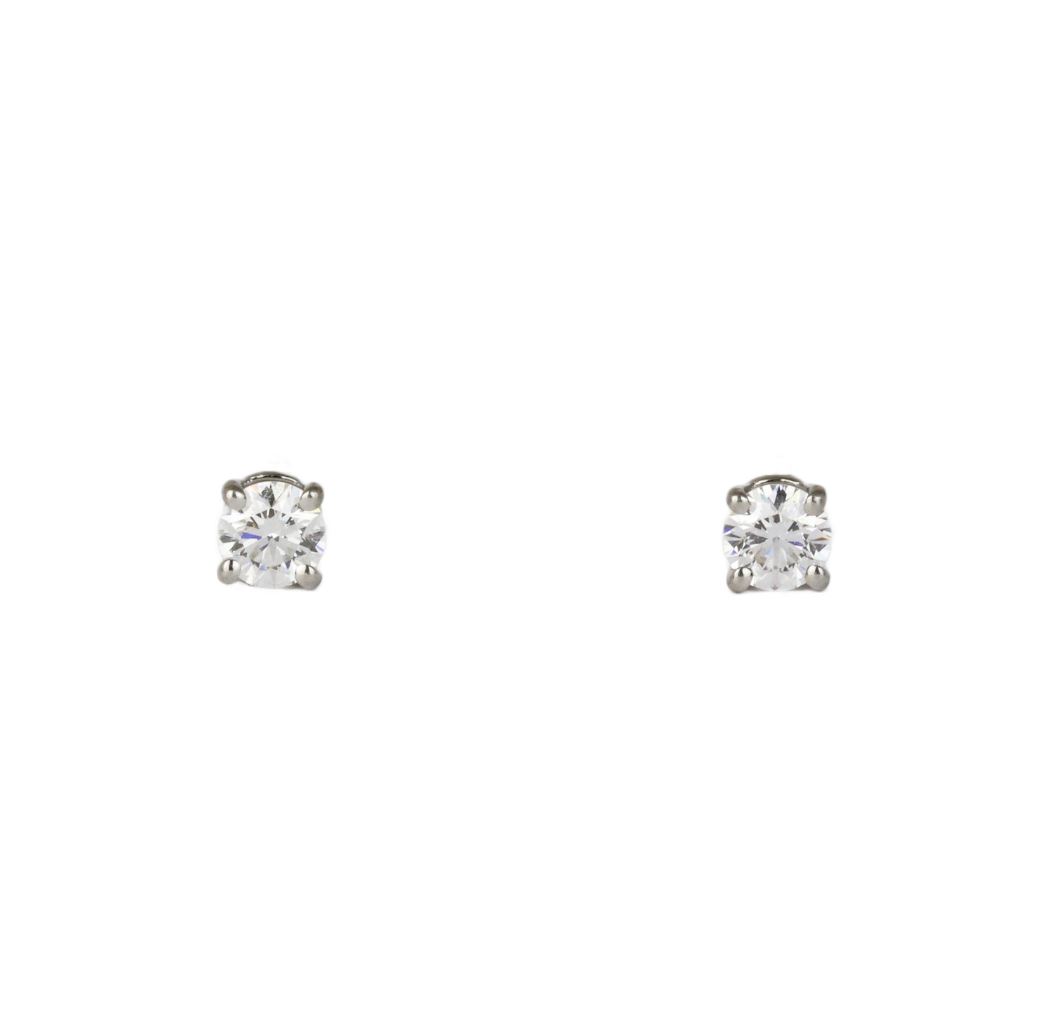 Featured image of this Women’s Platinum Diamond Stud Earrings