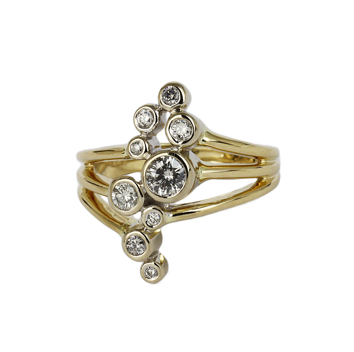Gallery image of this Women’s 14k Yellow Gold Diamond Ring Size 5.75