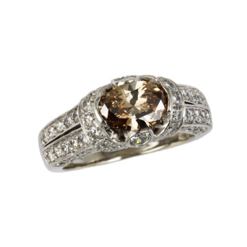 Featured image of this Women’s 14k White Gold Diamond Bridal Ring Size 6.25 EGL Cert