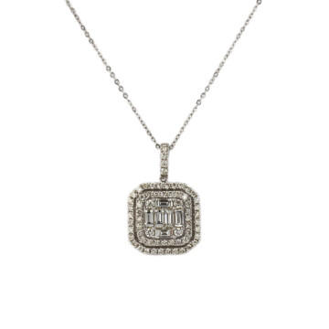 Featured image of this Women’s 14k White Gold Diamond Necklace