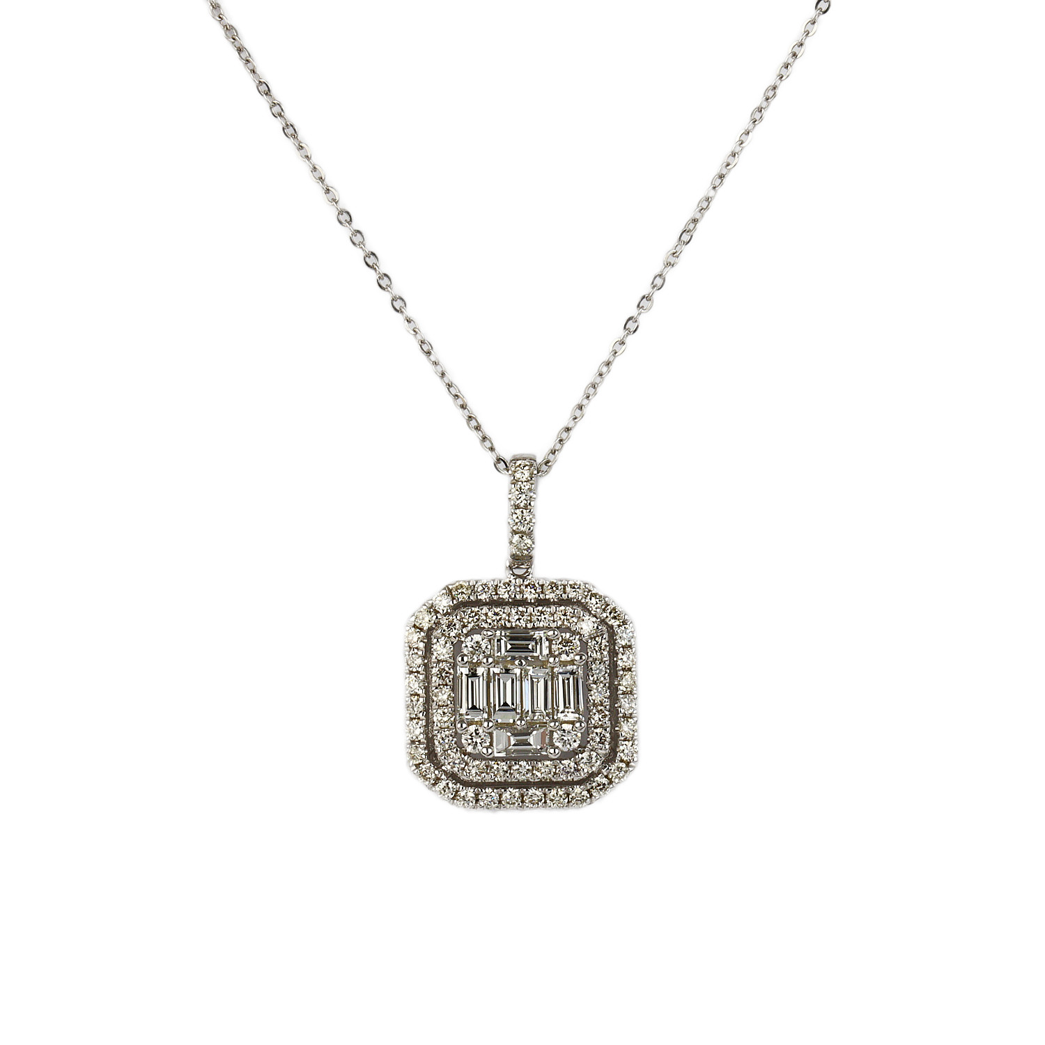 Featured image of this Women’s 14k White Gold Diamond Necklace