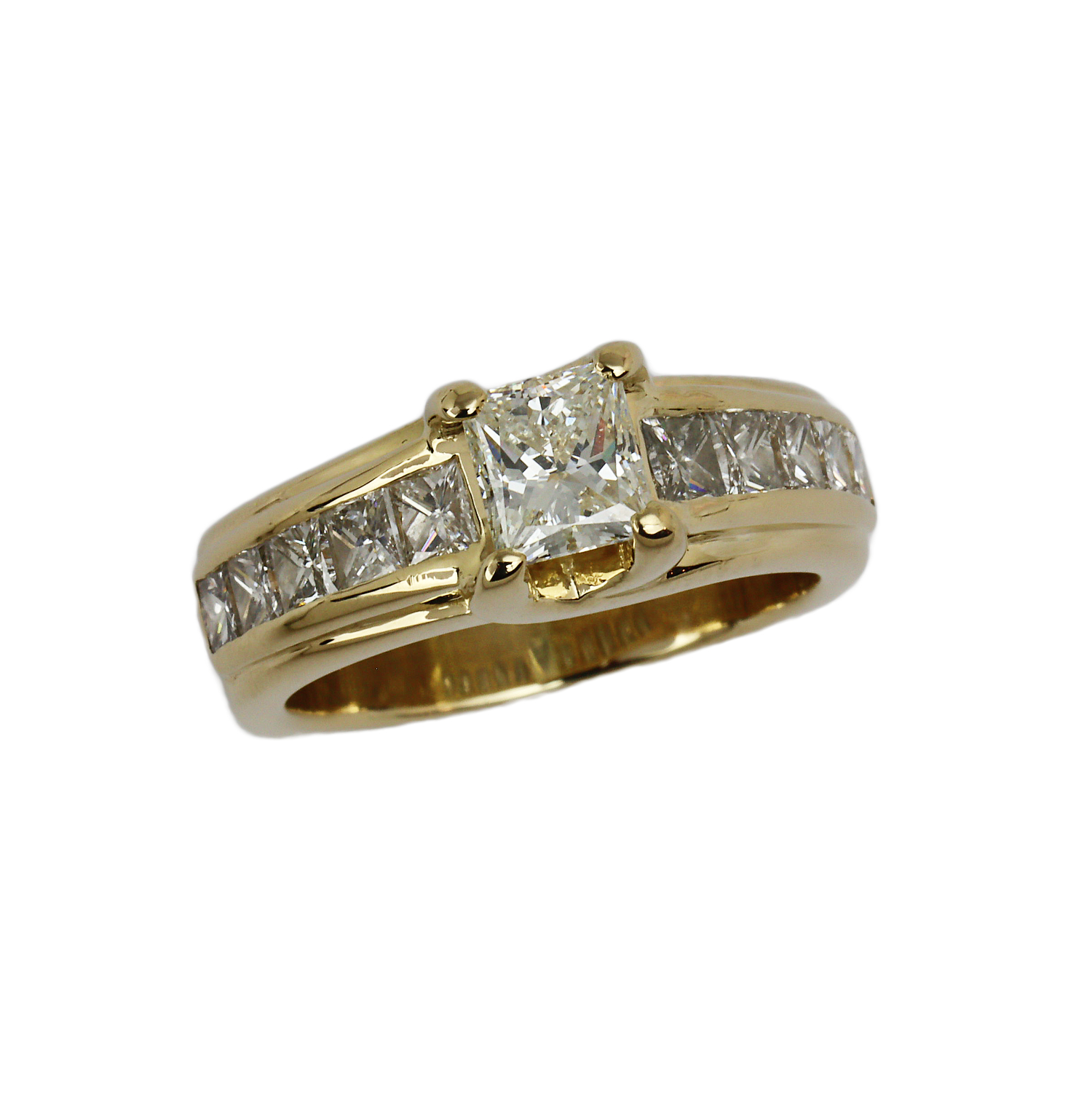 Featured image of this Women’s 14k Yellow Gold Diamond Bridal Ring Size 6.5 EGL Cert