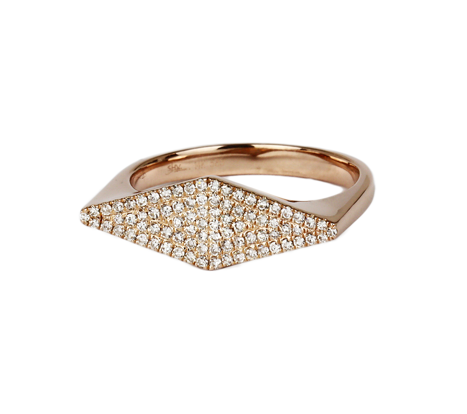 Gallery image of this Women’s 14k Rose Gold Diamond Ring Size 7.25