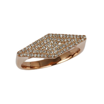 Featured image of this Women’s 14k Rose Gold Diamond Ring Size 7.25