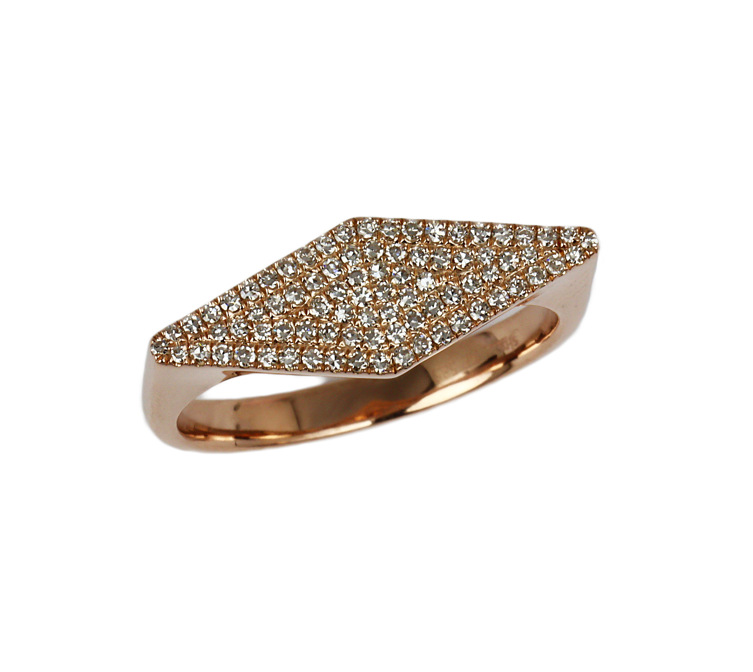 Featured image of this Women’s 14k Rose Gold Diamond Ring Size 7.25