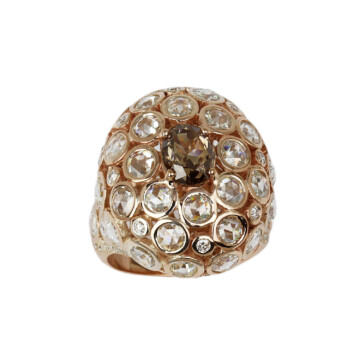 Featured image of this Women’s 18k Rose Gold Diamond Ring Size 7