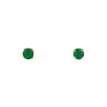 Featured image of this Women’s 14k Yellow Gold Emerald Stud Earrings