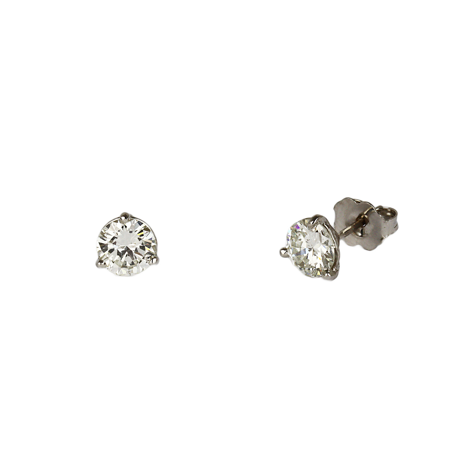 Gallery image of this Women’s 14k White Gold Diamond Stud Earrings