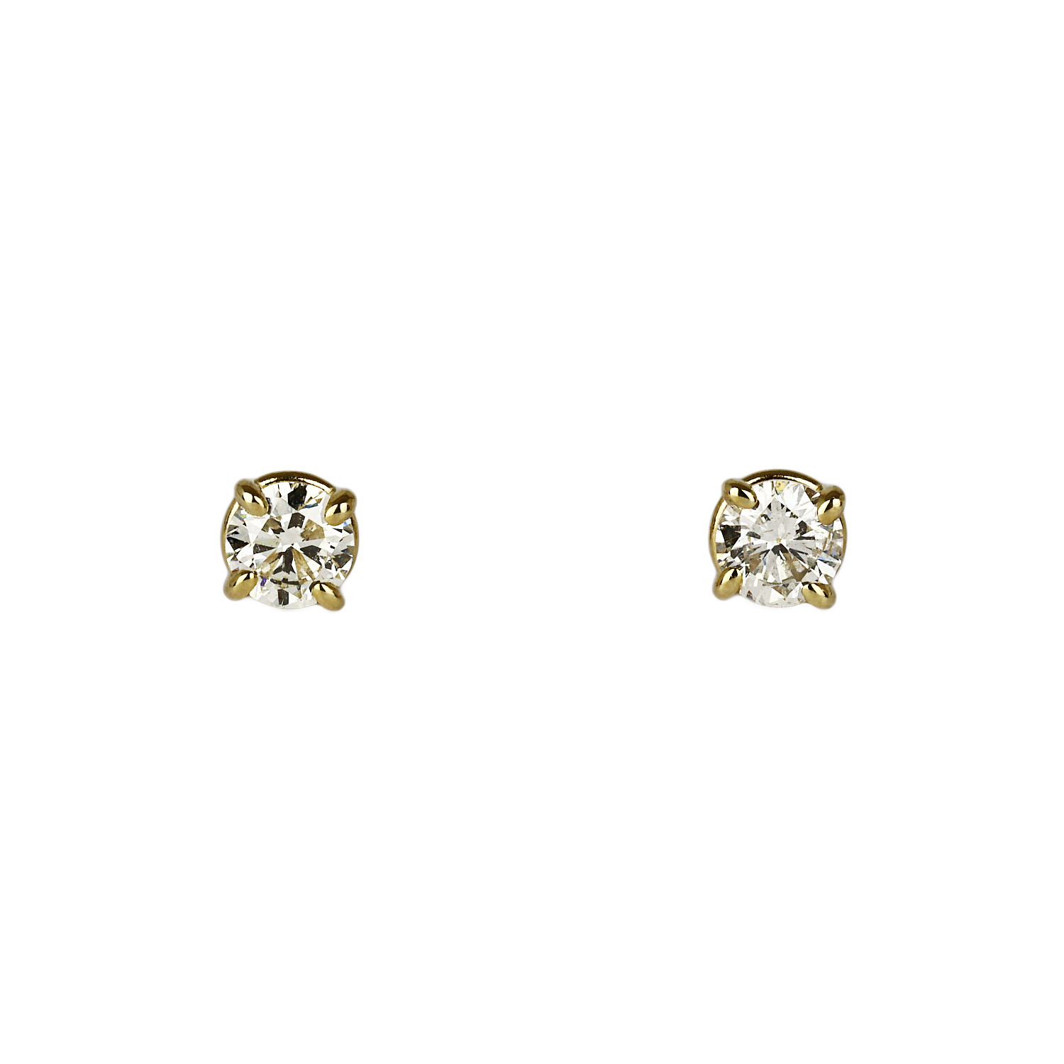 Featured image of this Women’s 14k Yellow Gold Diamond Stud Earrings