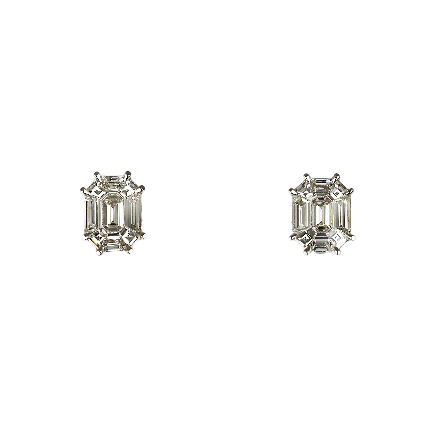 Featured image of this Women’s 14k White Gold Diamond Stud Earrings