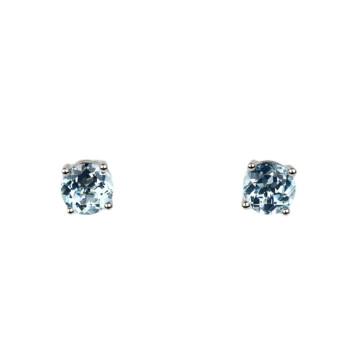 Featured image of this Women’s 14k White Gold Topaz Stud Earrings