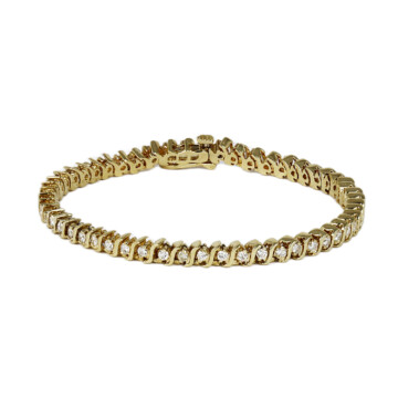 Featured image of this Women’s 14k Yellow Gold Diamond Tennis Bracelet
