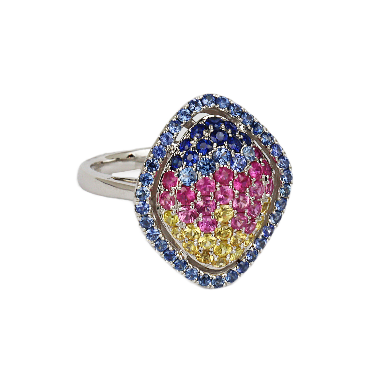 Gallery image of this Women’s 18k White Gold Sapphire Ring Size 6.75