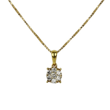Featured image of this Women’s 18k Yellow Gold Diamond Necklace