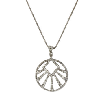 Featured image of this Women’s 14k White Gold Diamond Necklace
