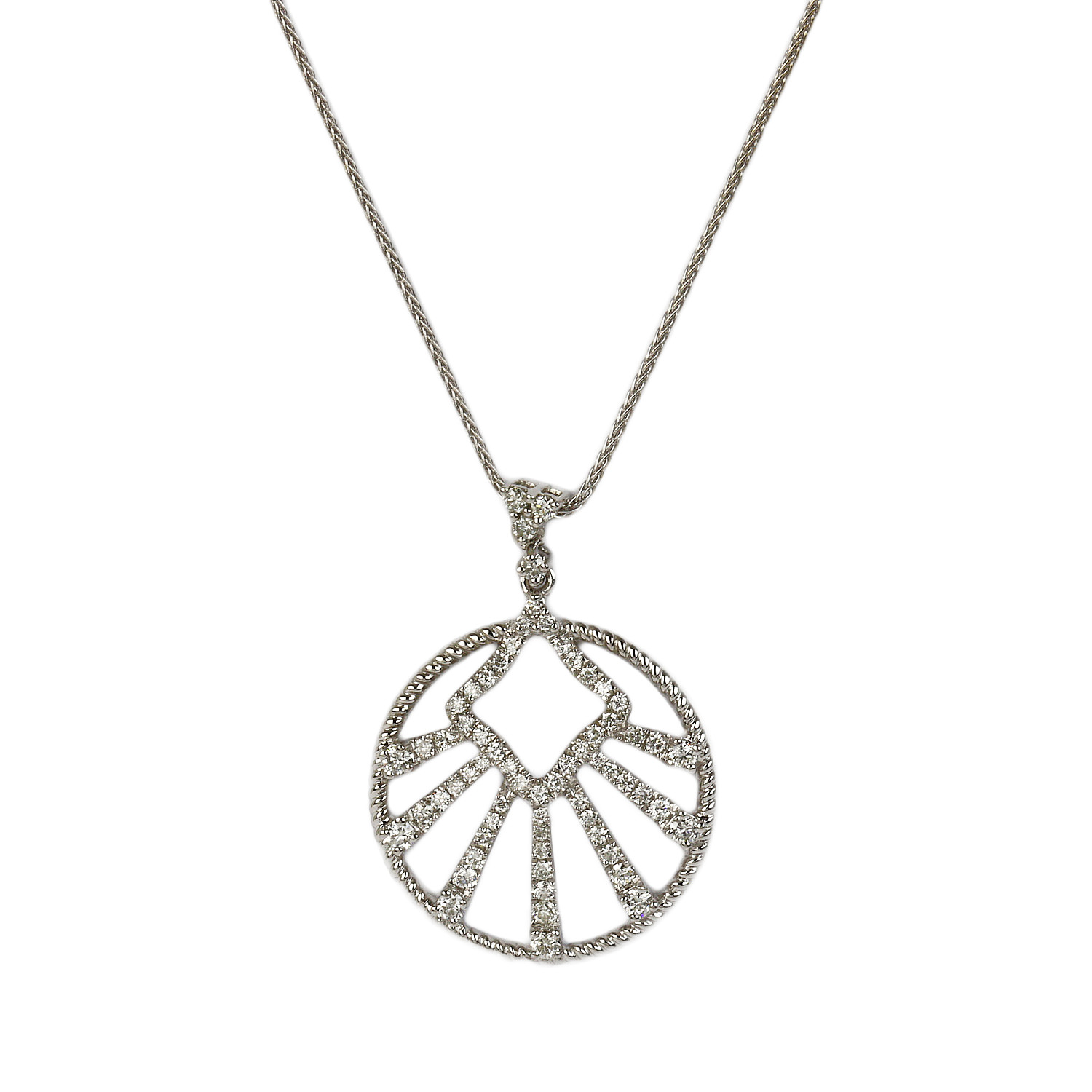 Featured image of this Women’s 14k White Gold Diamond Necklace