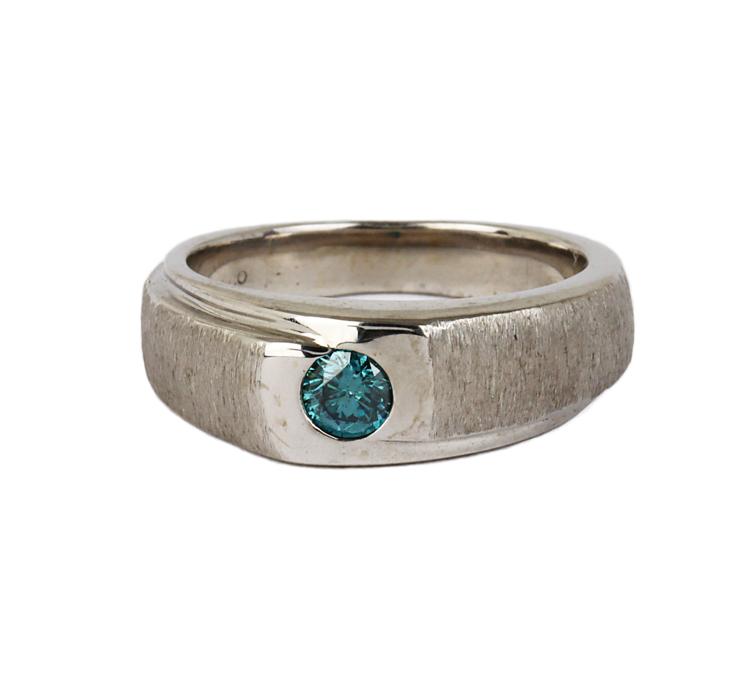 Gallery image of this Men’s 14k White Gold Diamond Ring Size 9