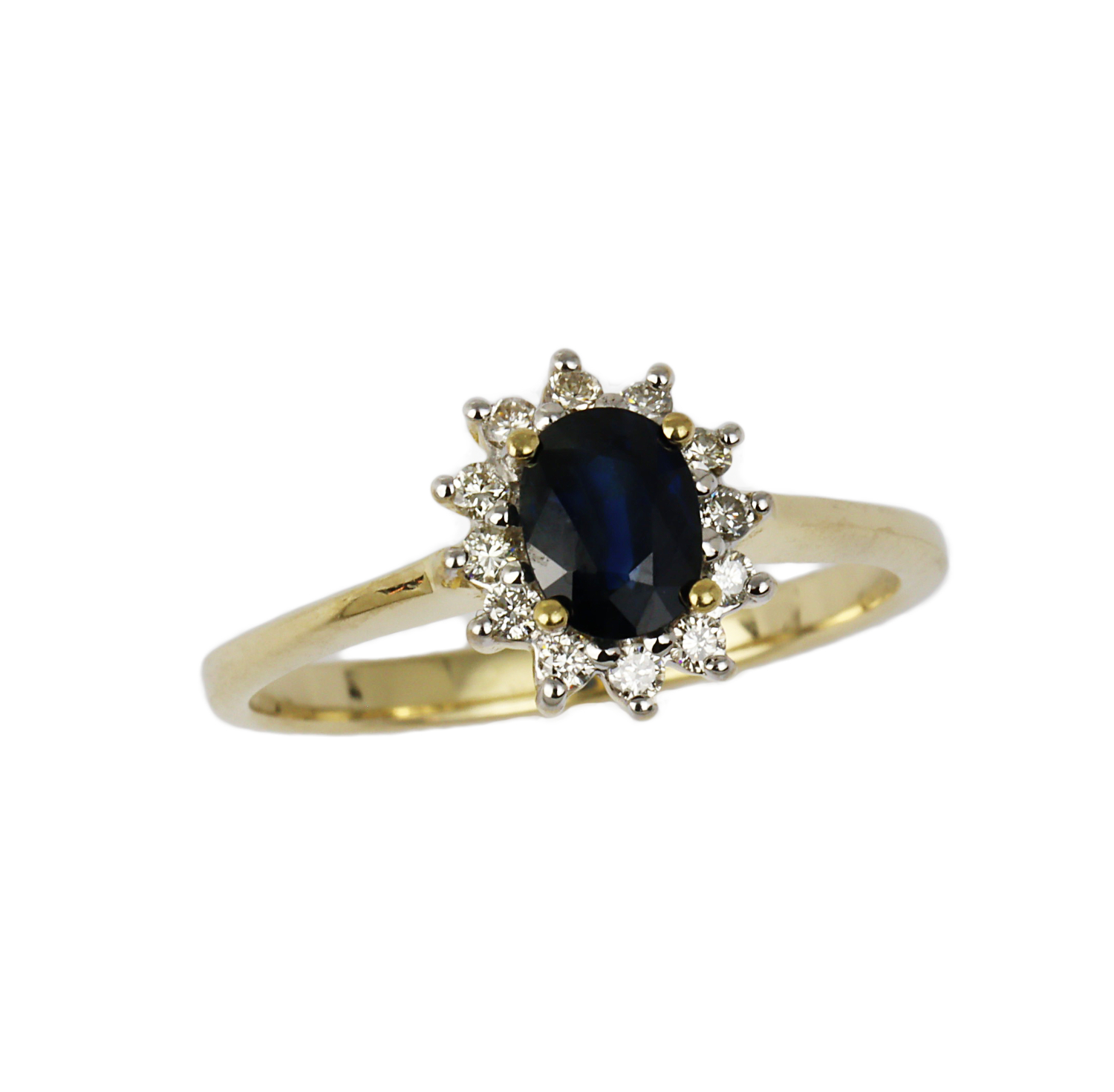 Featured image of this Women’s 14k Yellow Gold Diamond, Sapphire Ring Size 6.75