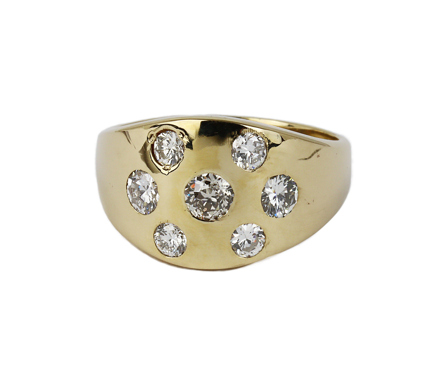 Gallery image of this Women’s 14k Yellow Gold Diamond Ring Size 9.25