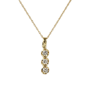 Featured image of this Women’s 14k Yellow Gold Diamond Necklace