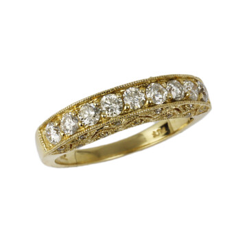 Featured image of this Women’s 14k Yellow Gold Diamond Bridal Ring Size 8