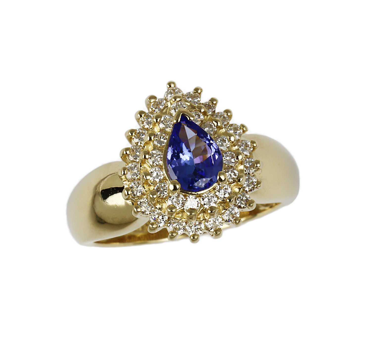 Featured image of this Women’s 14k Yellow Gold Diamond, Tanzanite Ring Size 6.25
