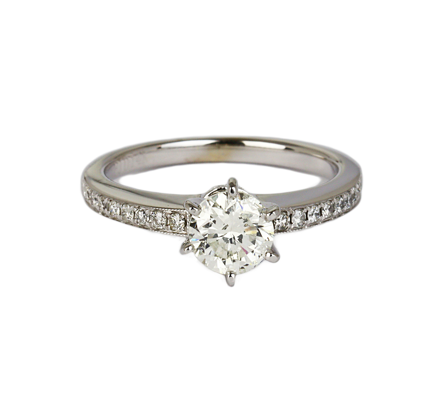 Gallery image of this Fischer Women’s 14k White Gold Diamond Bridal Ring Size 6
