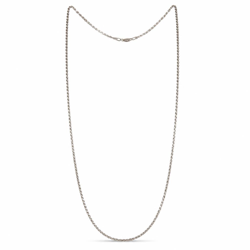 Featured image of this Women’s 14k White Gold Rope Chain Necklace