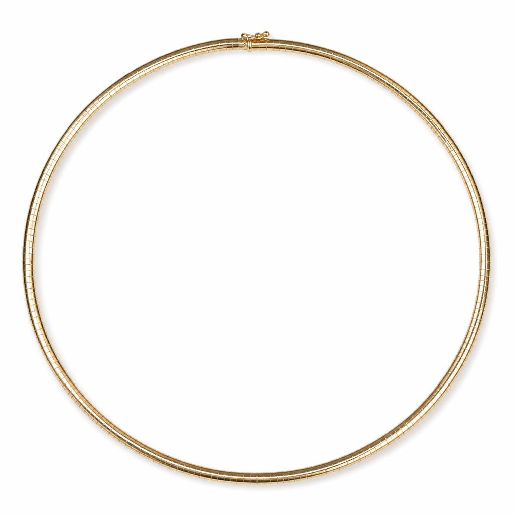 Featured image of this Women’s 14k Yellow Gold Omega Chain Necklace