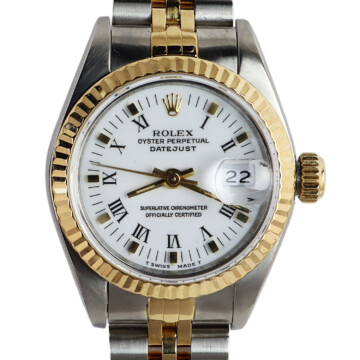 Featured image of this Women’s 18k Yellow Gold & Stainless Steel Datejust Rolex Wristwatch – 26mm Case