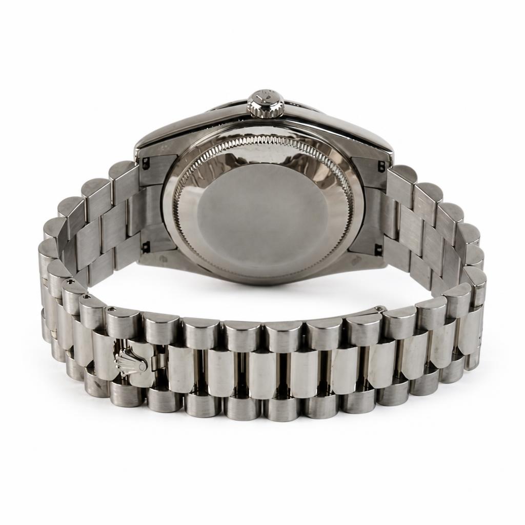 Gallery image of this 18k White Gold Oyster Perpetual Meteorite Dial Rolex Wristwatch – 36mm Case