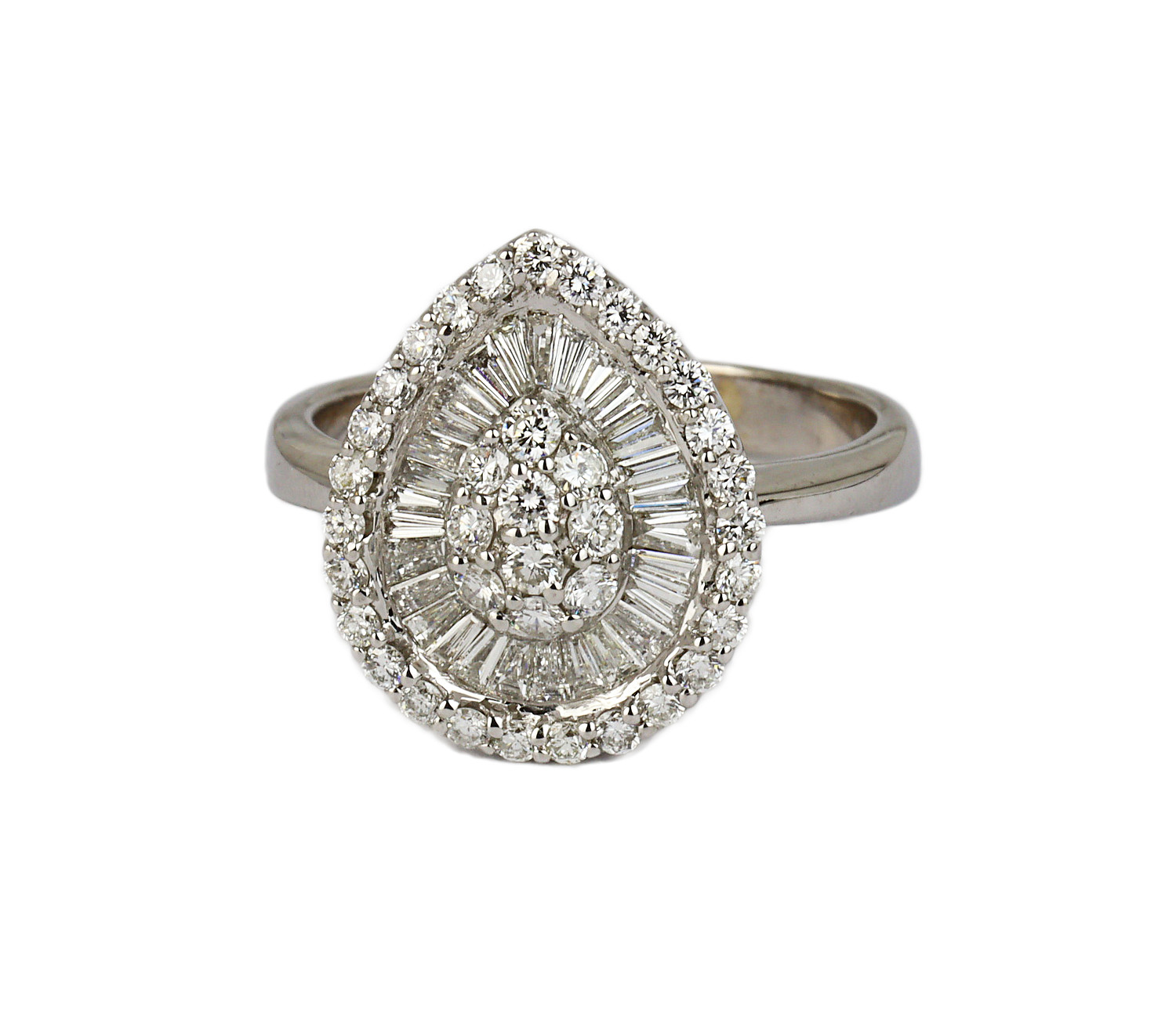 Gallery image of this Women’s 18k White Gold Diamond Ring Size 9.75