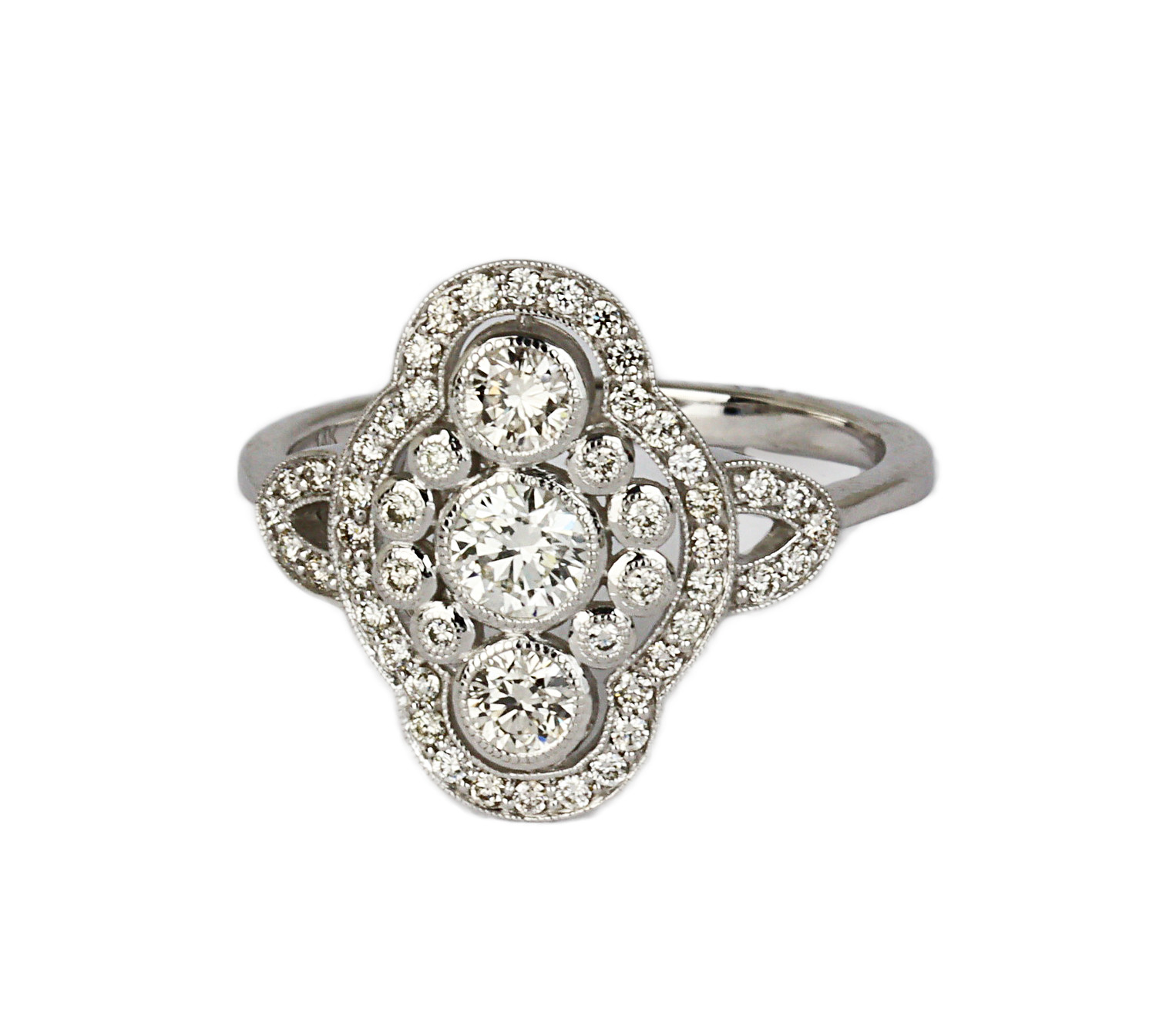 Gallery image of this Women’s 14k White Gold Diamond Ring Size 6.5