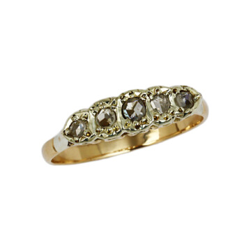 Featured image of this Women’s Vintage 10k/14k Yellow Gold Diamond Ring Size 9.25